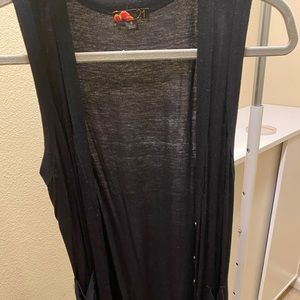 Forever 21 Long-Line Casual Vest